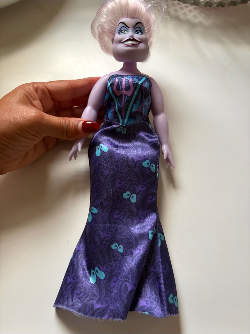 Purple Sea Witch Doll for Kids - Elegant Purple Dress